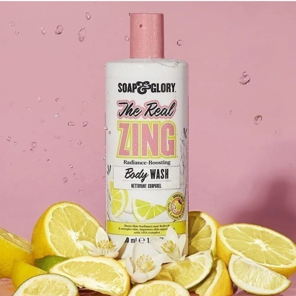 Soap & Glory The Real Zing Radiance Boosting Body Wash  Citrus Scented